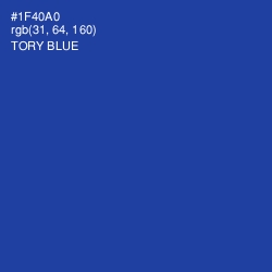 #1F40A0 - Tory Blue Color Image