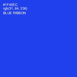 #1F40EC - Blue Ribbon Color Image