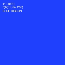 #1F40FC - Blue Ribbon Color Image