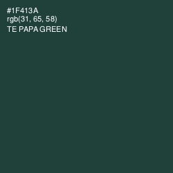 #1F413A - Te Papa Green Color Image