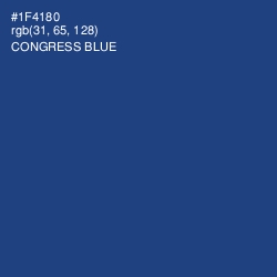 #1F4180 - Congress Blue Color Image