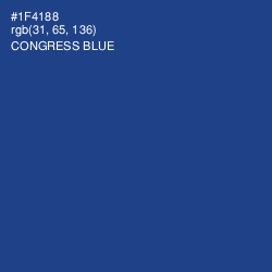 #1F4188 - Congress Blue Color Image