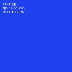 #1F41EE - Blue Ribbon Color Image