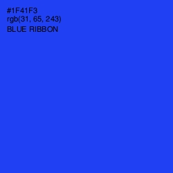 #1F41F3 - Blue Ribbon Color Image