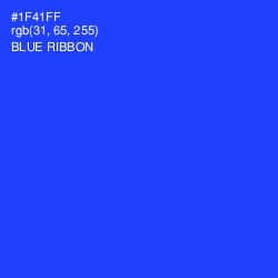 #1F41FF - Blue Ribbon Color Image