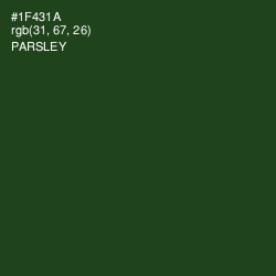 #1F431A - Parsley Color Image