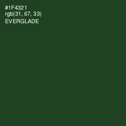 #1F4321 - Everglade Color Image