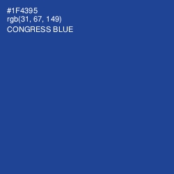 #1F4395 - Congress Blue Color Image