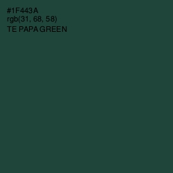 #1F443A - Te Papa Green Color Image