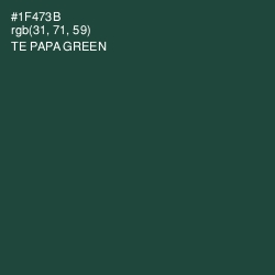 #1F473B - Te Papa Green Color Image