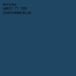 #1F4764 - Chathams Blue Color Image