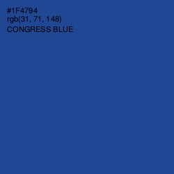 #1F4794 - Congress Blue Color Image