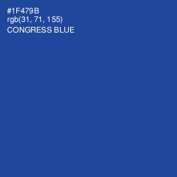 #1F479B - Congress Blue Color Image