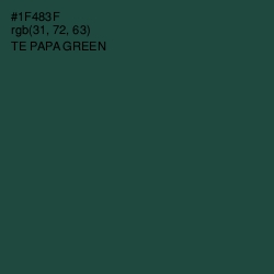 #1F483F - Te Papa Green Color Image