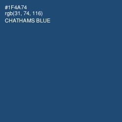 #1F4A74 - Chathams Blue Color Image