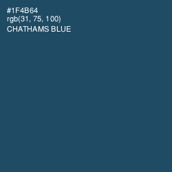 #1F4B64 - Chathams Blue Color Image