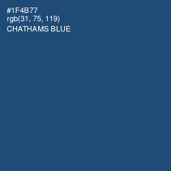 #1F4B77 - Chathams Blue Color Image