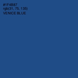 #1F4B87 - Venice Blue Color Image