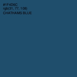 #1F4D6C - Chathams Blue Color Image