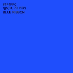 #1F4FFC - Blue Ribbon Color Image