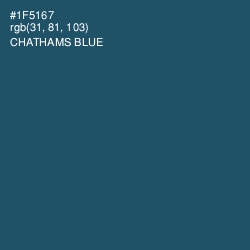 #1F5167 - Chathams Blue Color Image