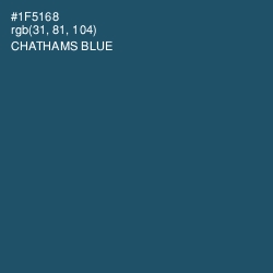 #1F5168 - Chathams Blue Color Image