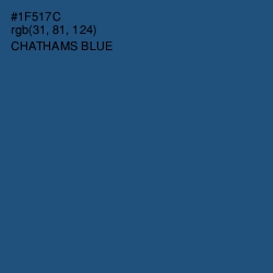 #1F517C - Chathams Blue Color Image