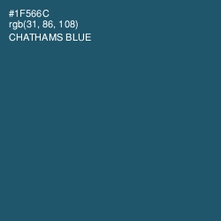 #1F566C - Chathams Blue Color Image