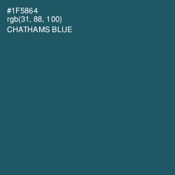 #1F5864 - Chathams Blue Color Image