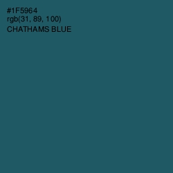 #1F5964 - Chathams Blue Color Image