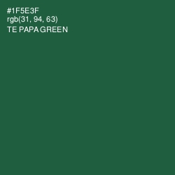 #1F5E3F - Te Papa Green Color Image