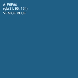 #1F5F86 - Venice Blue Color Image