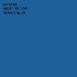 #1F5F9A - Venice Blue Color Image