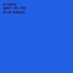 #1F60E5 - Blue Ribbon Color Image