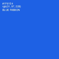 #1F61E4 - Blue Ribbon Color Image