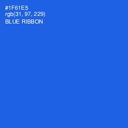 #1F61E5 - Blue Ribbon Color Image