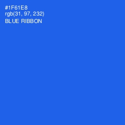 #1F61E8 - Blue Ribbon Color Image