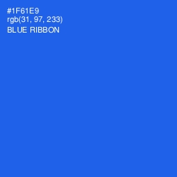 #1F61E9 - Blue Ribbon Color Image
