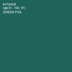 #1F645B - Green Pea Color Image