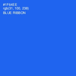 #1F64EE - Blue Ribbon Color Image