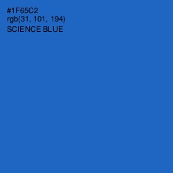 #1F65C2 - Science Blue Color Image