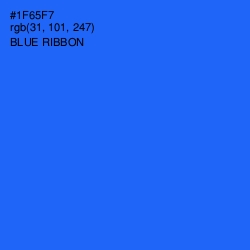 #1F65F7 - Blue Ribbon Color Image