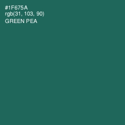 #1F675A - Green Pea Color Image