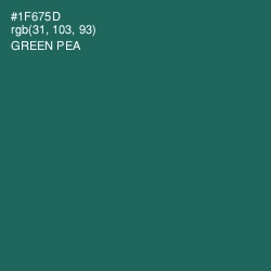 #1F675D - Green Pea Color Image