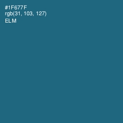 #1F677F - Elm Color Image