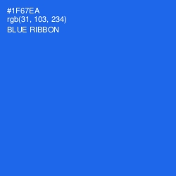 #1F67EA - Blue Ribbon Color Image