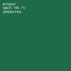 #1F6A47 - Green Pea Color Image