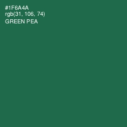 #1F6A4A - Green Pea Color Image