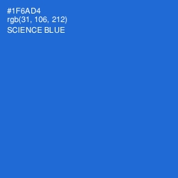 #1F6AD4 - Science Blue Color Image