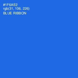 #1F6AE2 - Blue Ribbon Color Image